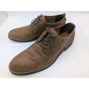 Seven 91 Brown Oxford Dress Shoes Formal Lace Up Leather Mens Size 11.5